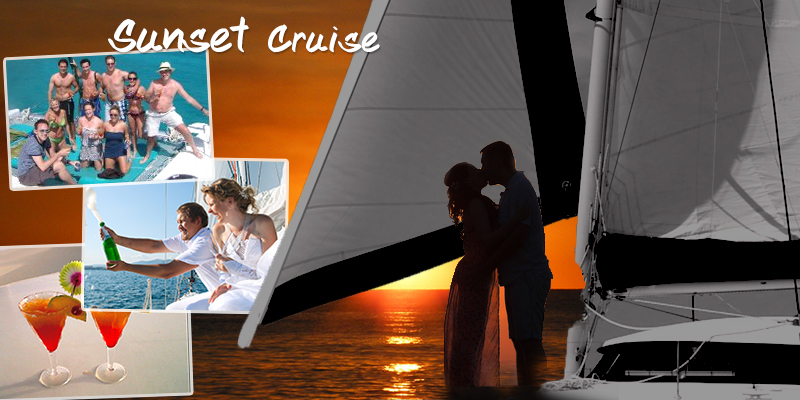 Sunset cruise aboard luxury catamaran